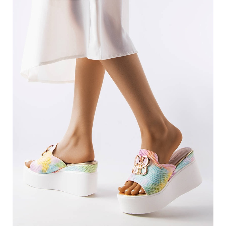 Sliders Havanna Rainbow Wedge multicolorido 2 Sliders Havanna Rainbow Wedge multicolorido 2