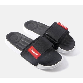 Chinelos de homem negro da Alley preto 1