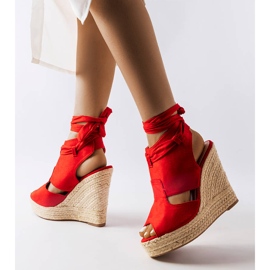 Sandálias de cunha vermelhas, Baader vermelho 1