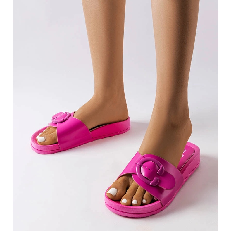 Inna Chinelos rosa com fivela Généreux 1 Inna Chinelos rosa com fivela Généreux 1