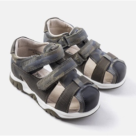 Sandália verde com palmilha de couro Millard 1