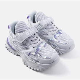 Tênis infantil cinza com velcro Robillard 1 Tênis infantil cinza com velcro Robillard 1