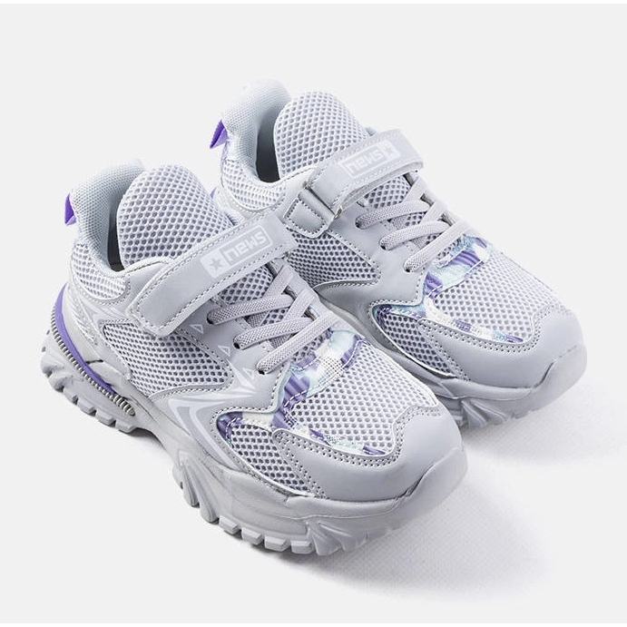 Tênis infantil cinza com velcro Robillard 1 Tênis infantil cinza com velcro Robillard 1