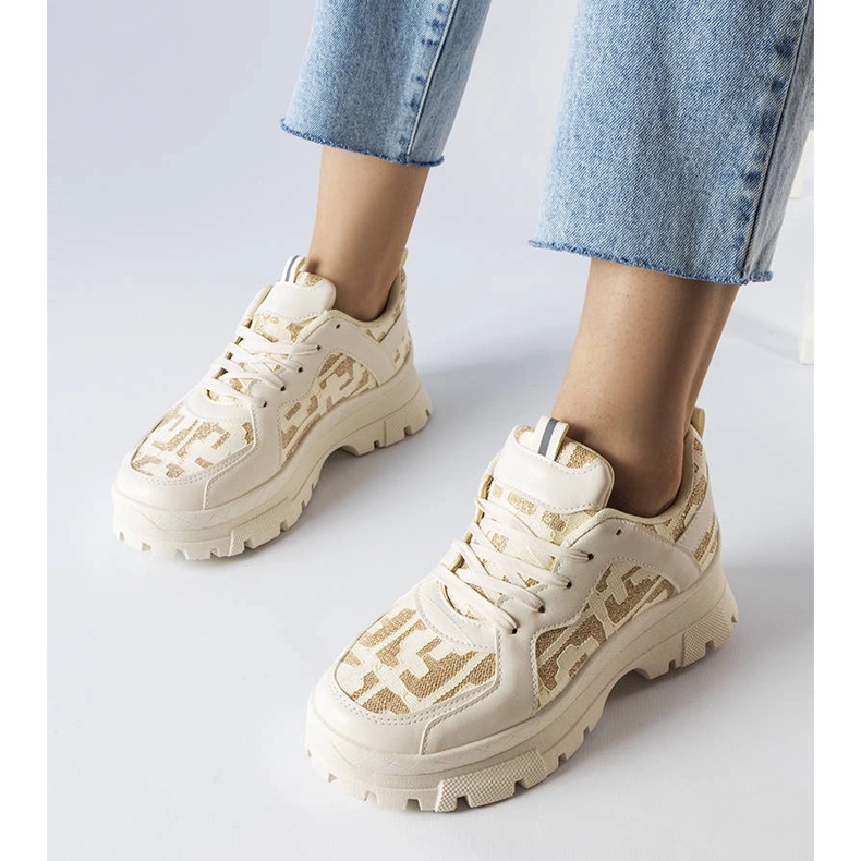 Tênis chunky bege Brunswick 1