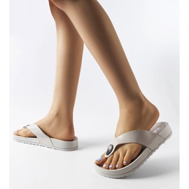 Sandália plataforma cinza Elide. 2