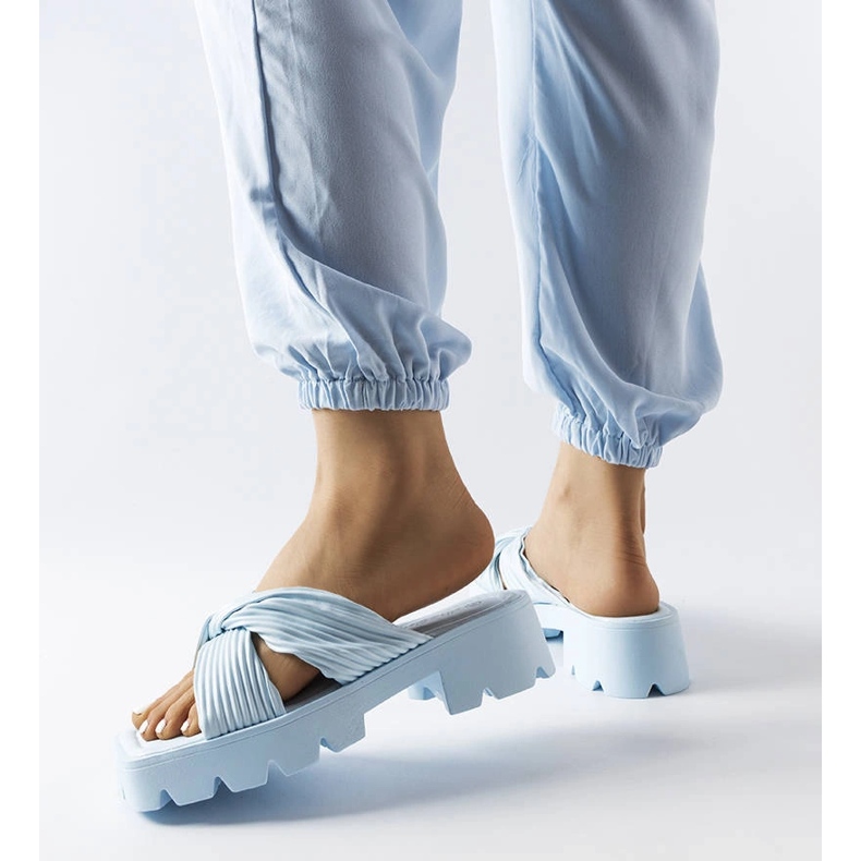 Inna Sliders de sola de trator azul Dubé 2 Inna Sliders de sola de trator azul Dubé 2