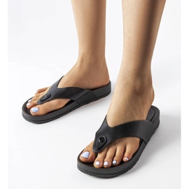 Inna Sandália plataforma preta Elide. preto 1