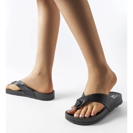 Inna Sandália plataforma preta Elide. preto 2