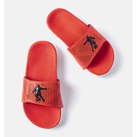 Chinelos de borracha vermelhos e brancos de Atenas 1