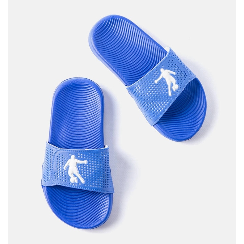 Chinelos de borracha azul de Atenas 1