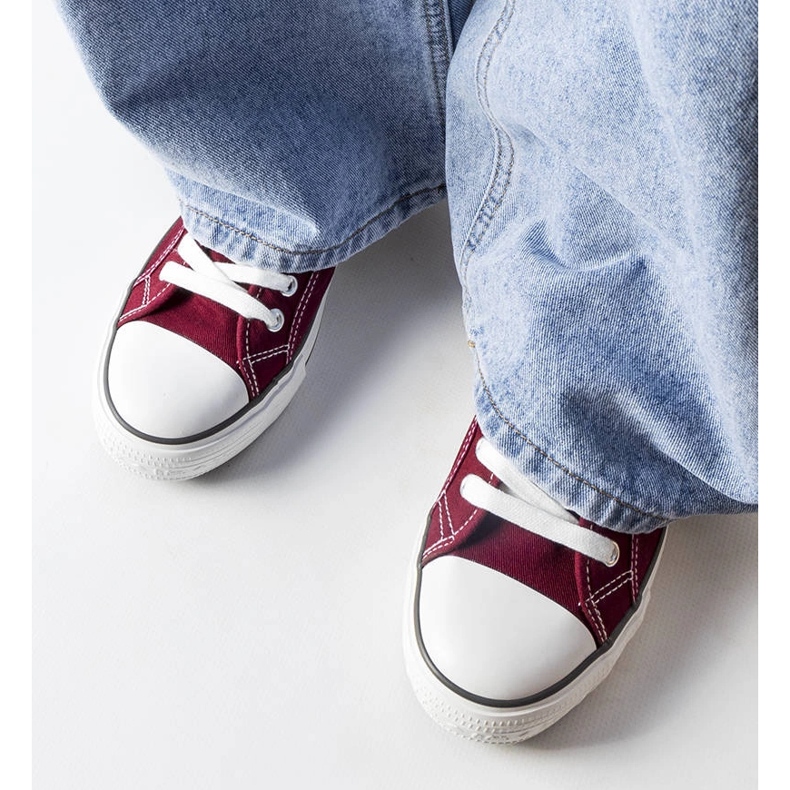 Tênis Lee Cooper LCW-22-31-0864L cor de vinho vermelho 1