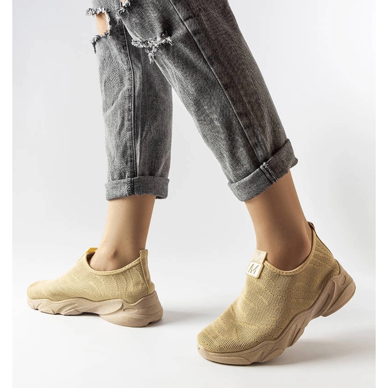 Tênis têxtil bege escuro, Aaron. 1 Tênis têxtil bege escuro, Aaron. 1