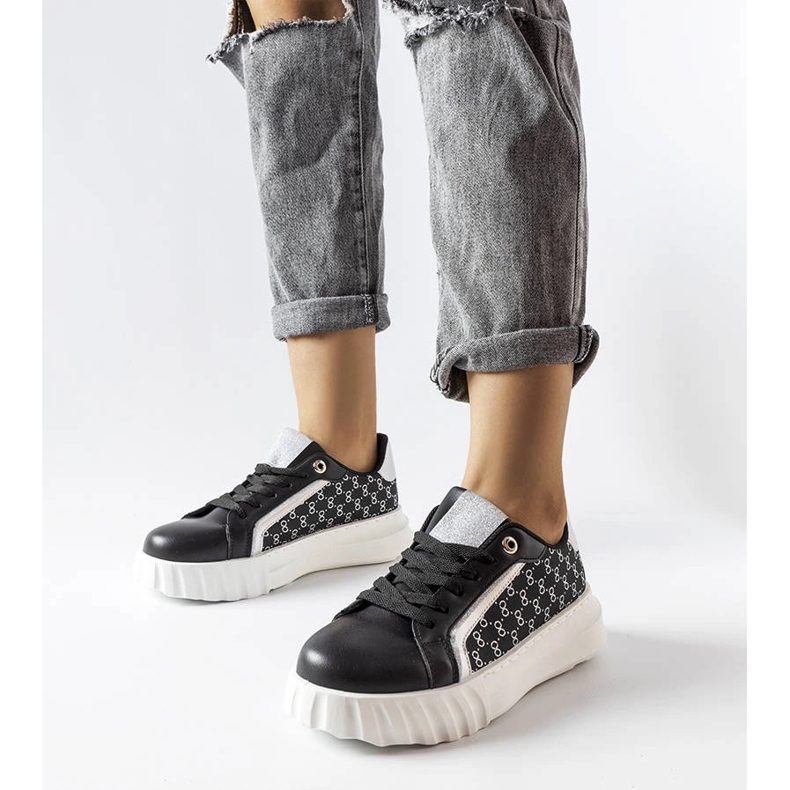 Tênis plataforma preto Giuseppe 1