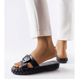 Sandália plataforma preta Francesco. preto 2