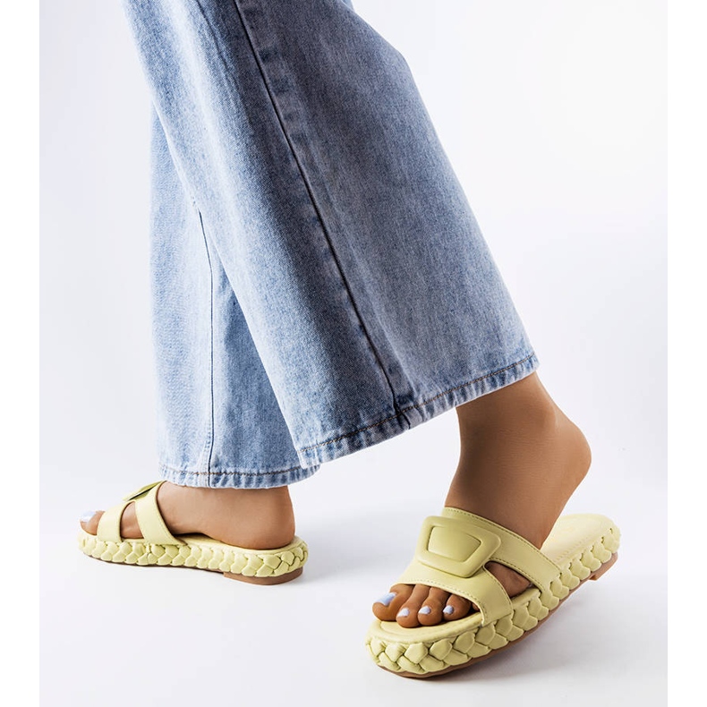 Chinelos verdes na plataforma Francesco 2 Chinelos verdes na plataforma Francesco 2