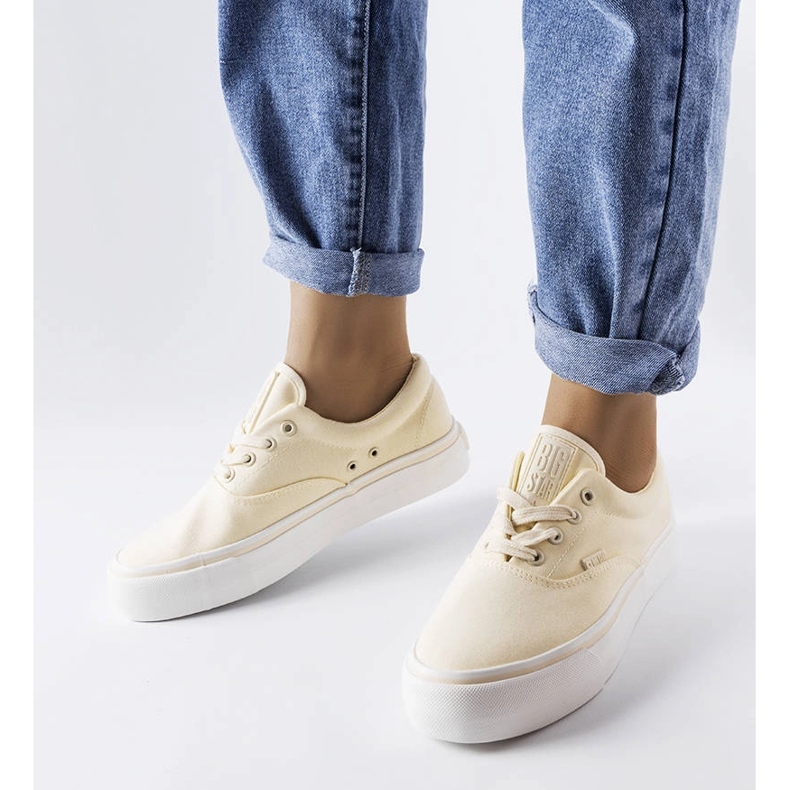 Tênis plataforma amarelo Big Star LL274144 1