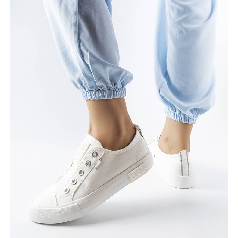 Tênis slip-on branco Big Star LL274162 1