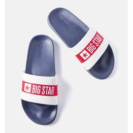 Chinelos branco e marinho da Big Star LL174455 1