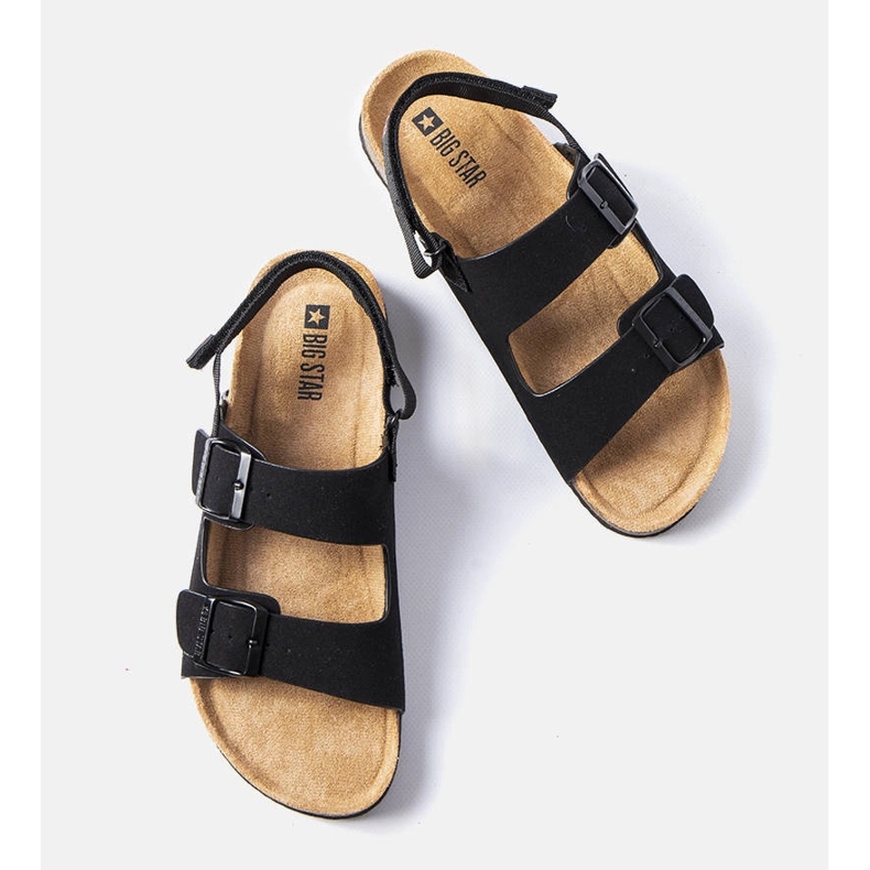 Sandália preta Big Star LL174208 preto 2