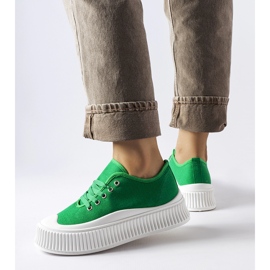 Tênis plataforma Rina verde 1