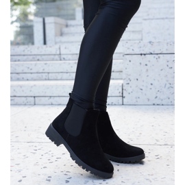 Botas Sabre de camurça ecológica com isolamento preto 1