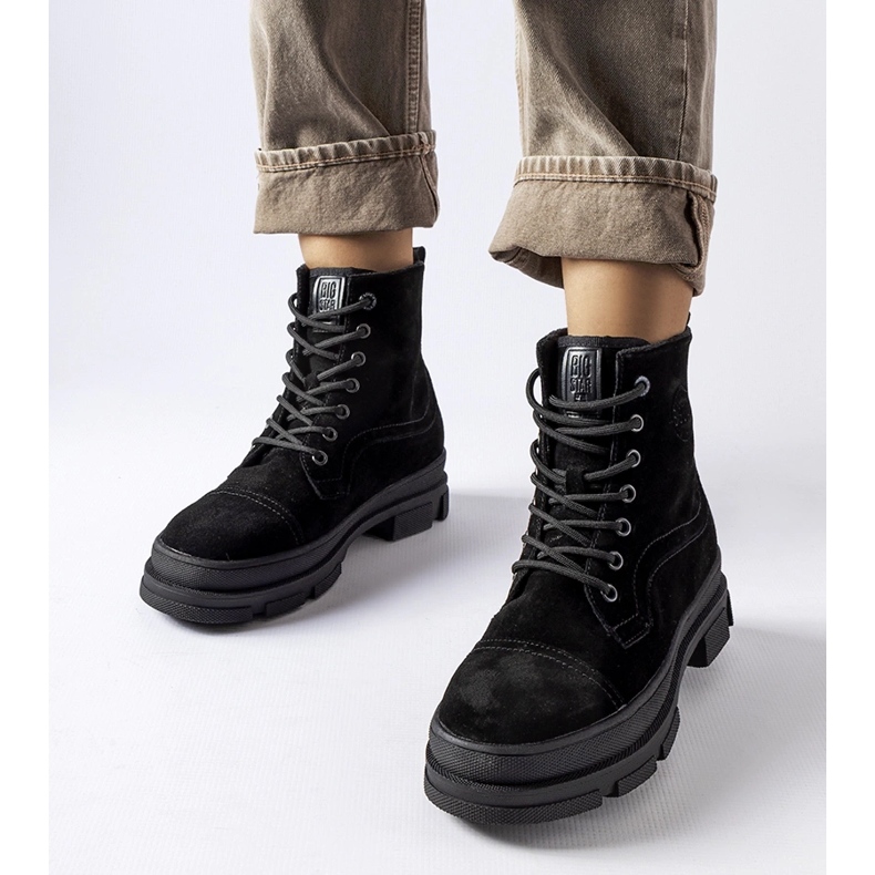 Trabalhadores de couro preto Big Star KK274524 1