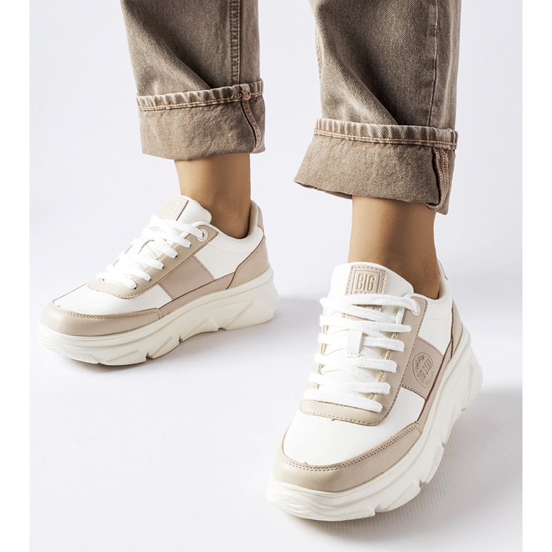 Tênis Big Star branco MM274500 bege 1