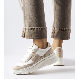 Tênis Big Star branco MM274500 bege 2