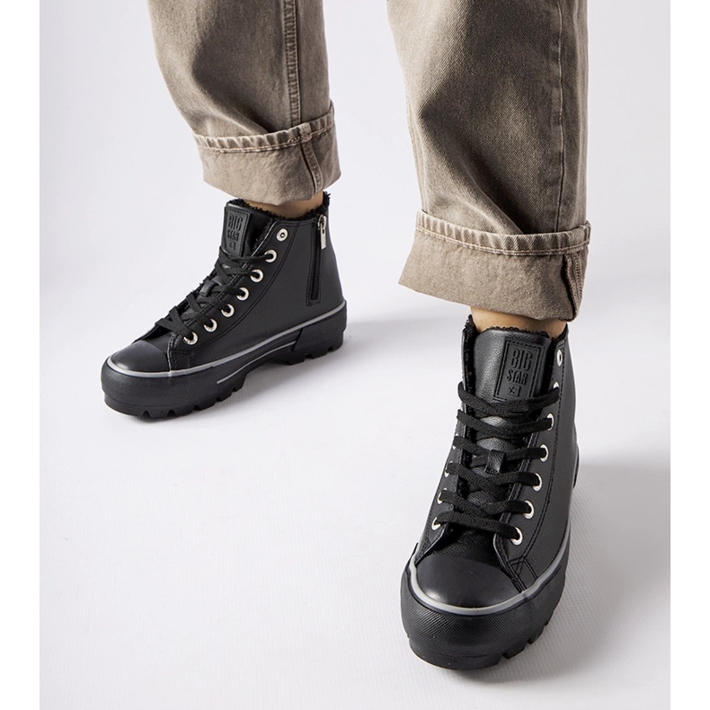 Tênis preto com isolamento Big Star MM274039 1