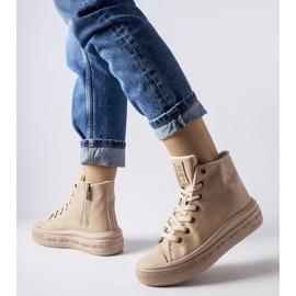 Tênis com isolamento bege Big Star MM274022 1 Tênis com isolamento bege Big Star MM274022 1