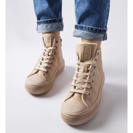 Tênis com isolamento bege Big Star MM274022 2 Tênis com isolamento bege Big Star MM274022 2