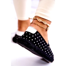 Alpercatas femininas Big Star de bolinhas JJ274867 pretas preto 2