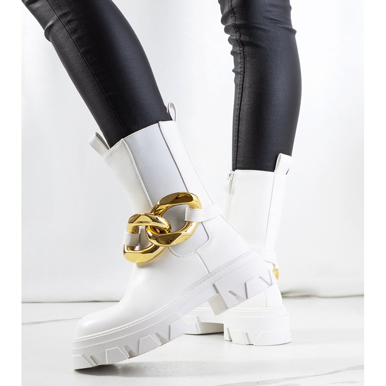 Botas brancas Croydon branco 1 Botas brancas Croydon branco 1