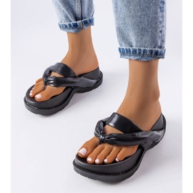 BM Sandália plataforma preta Lachapelle. preto 1