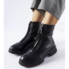 Botins pretos com isolamento e zíper Baldo 1