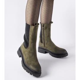 Botas de cano alto com isolamento verde da Bernardo 1 Botas de cano alto com isolamento verde da Bernardo 1