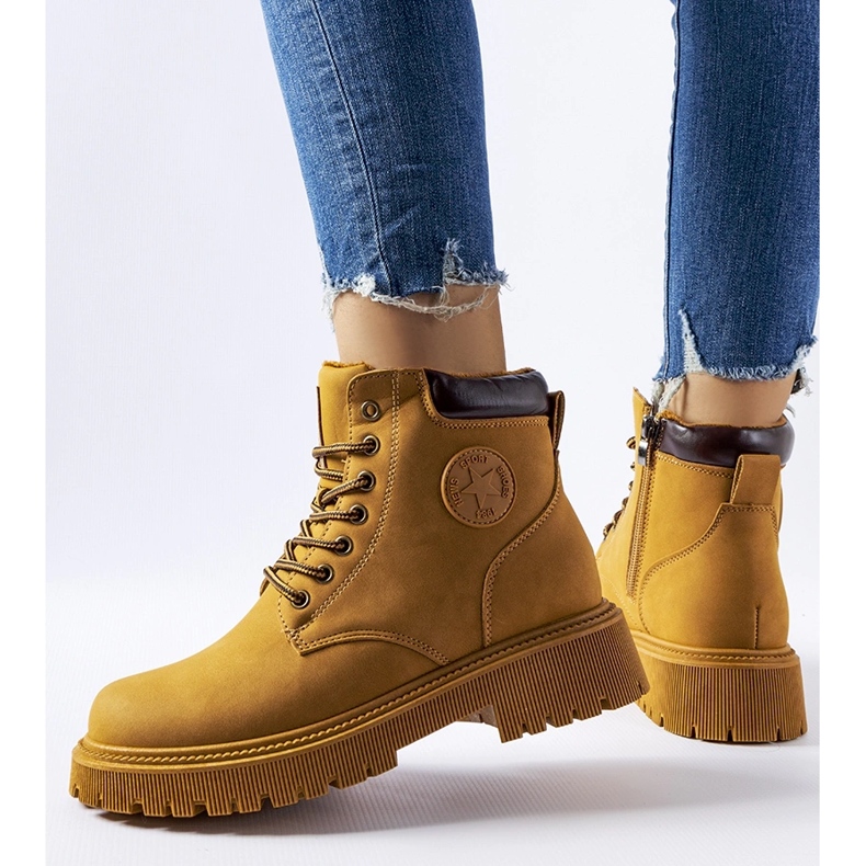 Botas Doutor com isolamento caramelo castanho 1