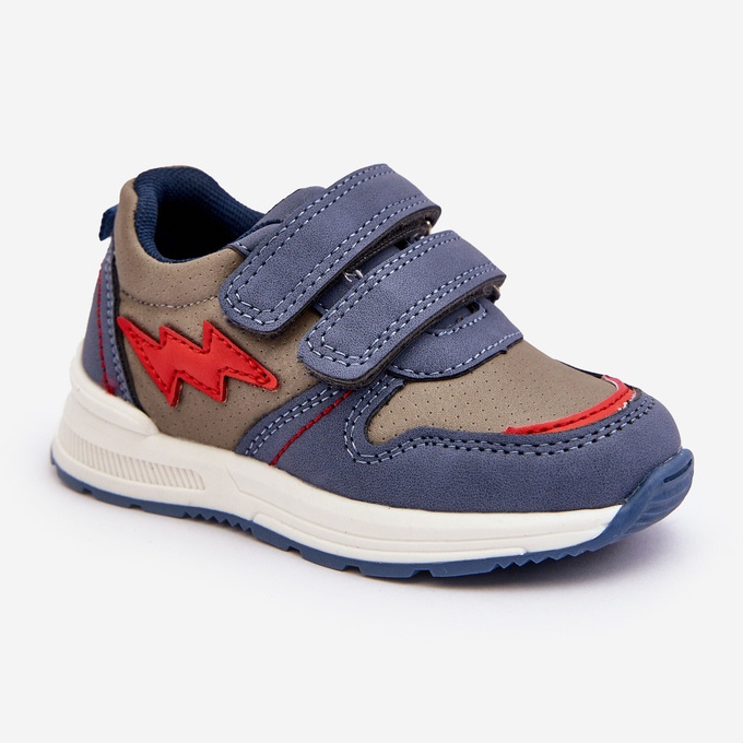 News Calçado desportivo infantil com velcro azul Hemmani 1