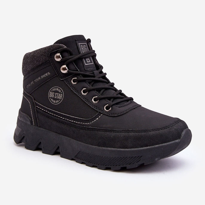 Calçado de trekking masculino preto Big Star MM174016 1