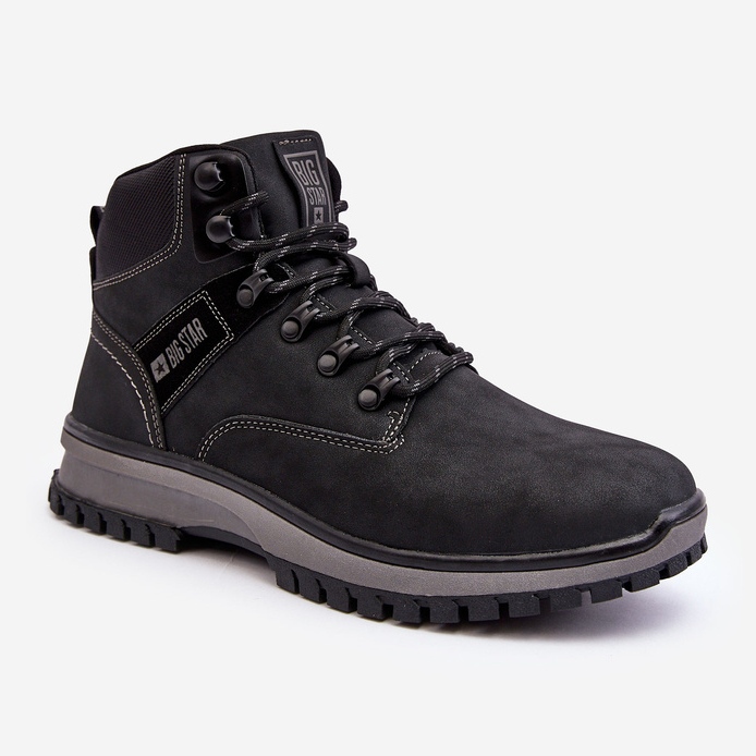 Calçado de caminhada masculino preto Big Star MM174019 1