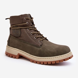 Botas masculinas Trapper Memory Foam cáqui Big Star KK174205 verde 1 Botas masculinas Trapper Memory Foam cáqui Big Star KK174205 verde 1
