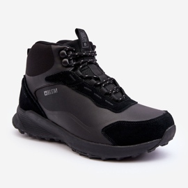 Sapatos de trekking isolados masculinos pretos Big Star MM174334 1