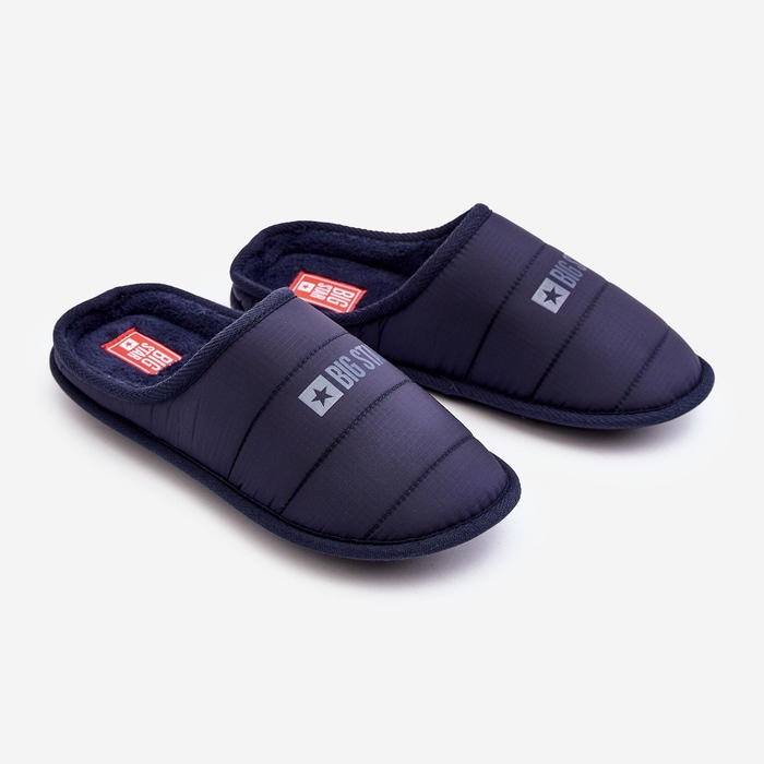 Chinelos clássicos masculinos azul marinho Big Star KK174360 2
