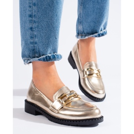 Sapatos dourados femininos Shelovet 1