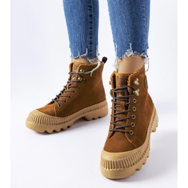 Trabalhadores de couro marrom Big Star KK274520 castanho 1