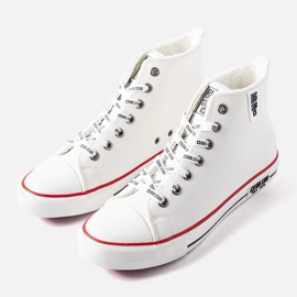 Tênis masculino branco de cano alto Big star KK174345 1