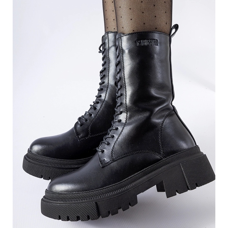 Botas de cano alto pretas Big Star MM274564 preto 1