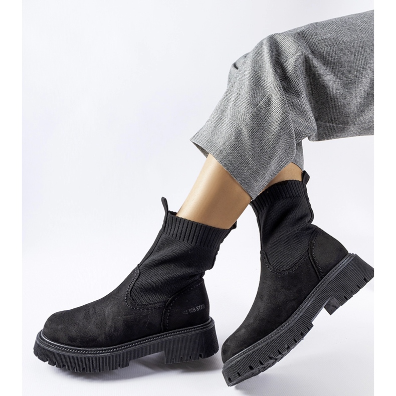 Botas meia pretas Big Star MM274540 preto 1