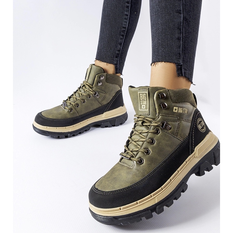 Sapatos juvenis verdes Big Star KK274220 1