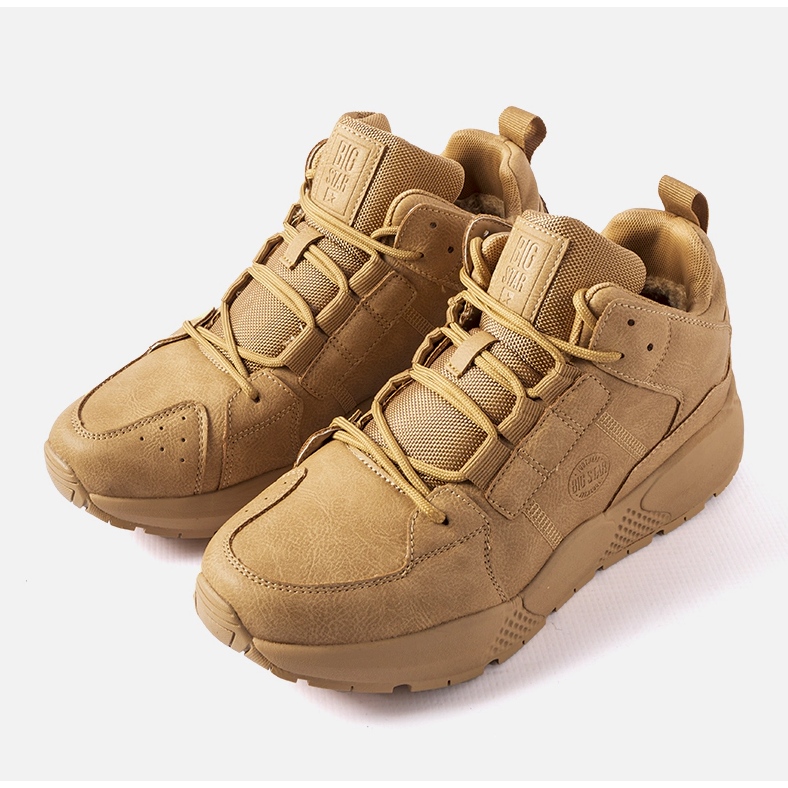 Tênis masculino caramelo Big Star KK174248 bege 1